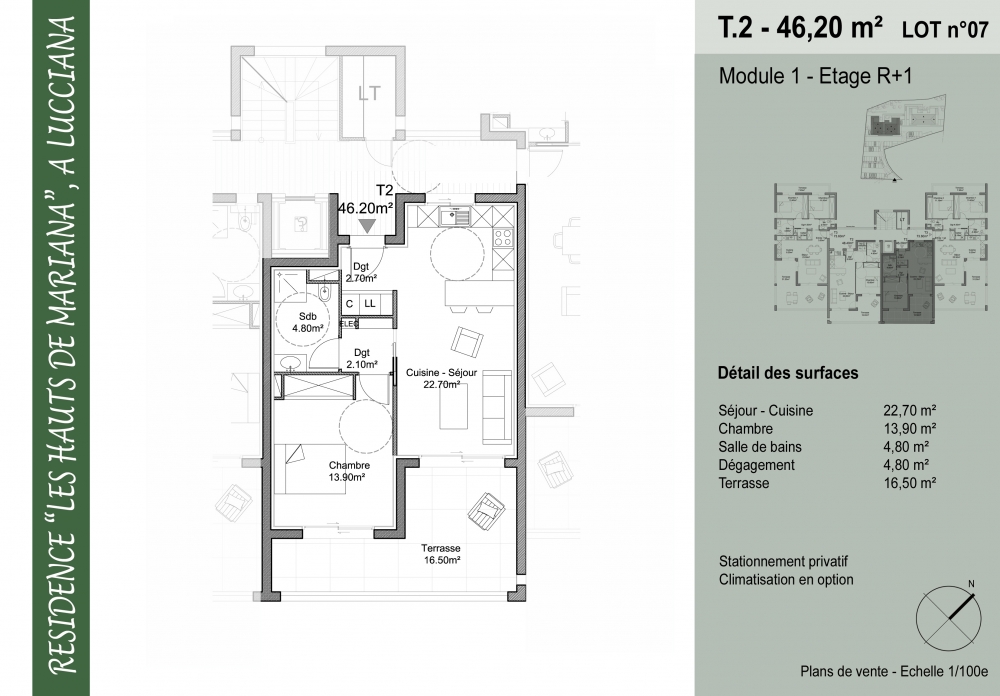 plan maison t 2