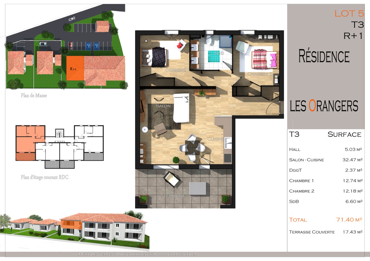 plan appartement a vendre